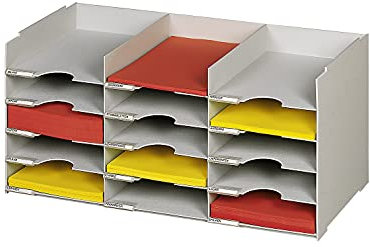 PAPERFLOW Sortierstation, DIN A4, Polystyrol lichtgrau
