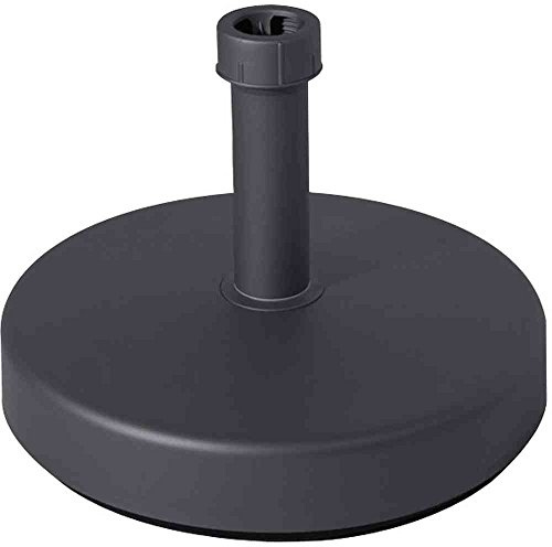 HELCOSOL Schirmständer, Kunststoff, 25 kg, befüllbar, Schirmstöcke Ø 21-54 mm silber(anthrazit)