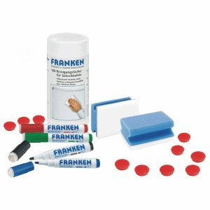 Franken Starter-Set für Magnettafel Schreib- und Rastertafeln Stiften+Reinigungs-Set