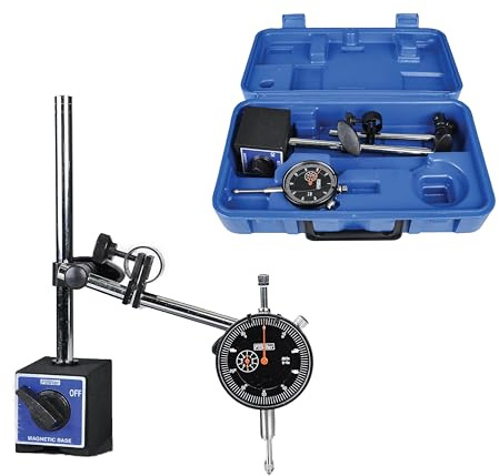 Fowler 52-520-199-0, Magnetic Base and Black Dial Indicator Set