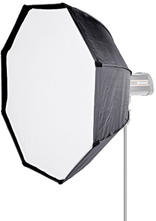 Bresser Fotostudio SS-10 Octagonal Schirm Softbox, 95 cm schwarz