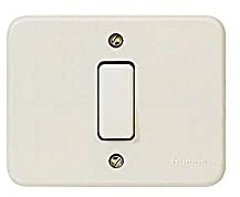 Bticino 1100 N Série Domino Interrupteur Unipolaire 6 a Ivoire