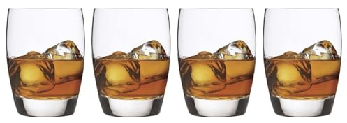 Luigi Bormioli Michelangelo 15.75 oz Double Old Fashion Glasses - Classic Design Ideal for Cocktails, Modern Durability - Fine Laser-Cut Rims, Dishwasher Safe, Made in Italy (Set of 4)