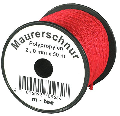 Lot-Maurerschnur 50 m x Ø 2.0 mm Rot