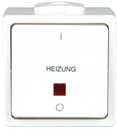 UNITEC 45282L Heizungsnotschalter Aufputz lose Aquarius FR, polarweiߟ