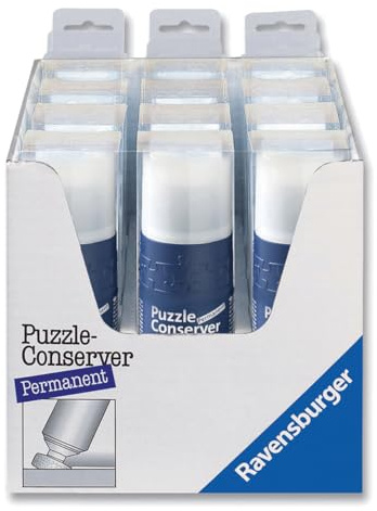 Ravensburger Puzzle Glue & Go - Transparenter Puzzlekleber um Puzzles zu fixieren und aufzuhängen, 200 ml