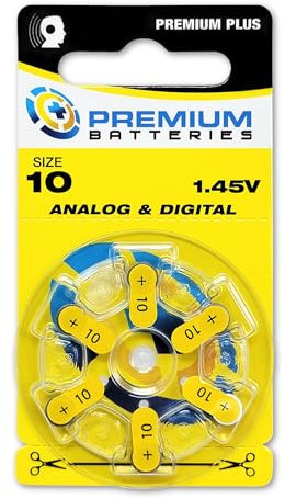 Premium Batteries Size 10 Hearing Aid Batteries60 Batteries