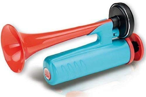 FISA Ecopower Luftdruckfanfare Fanhorn Tröte 112 dB ohne Gas - Umweltfreundlich, Handlich, Sparsam - Kunststoff - Für PKW, LKW, Motorrad uvm.