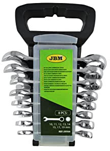 JBM 50564 - Pack de 8 llaves combinadas cortas