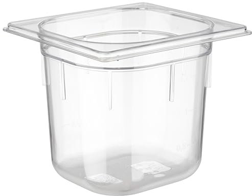 APS recipientes Gastronorm 1/6 150 mm de Profundidad, 2,2 L, 176 x 162 policarbonato de microondas y temperat ureig Nung a Partir de 40 °C hasta + 100 °C