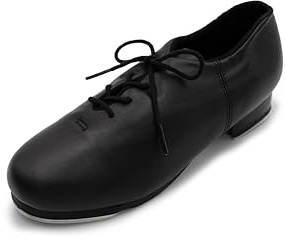 Capezio Cadence Black Tap Shoes for Women Men Lightweight Professional Lace-Up Dance Shoes with Leather Upper and Sole Tele Tone Taps Character Dancing Shoe CG19 Black Adult Size 6