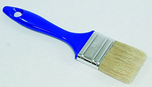 FRIESS Flachpinsel, 6. Stärke, 50mm helle Chinaborste 47mm, blauer Kunstst.-Stiel - 12 Stück