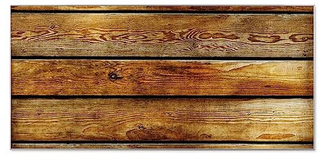 banjado® Magnettafel silber 78 x 37cm / Magnetwand aus Metall/Magnetpinnwand Memoboard/Pinnwand Magnettafel Küche, Büro, Kinderzimmer inkl. 4 Magnete & Montageset Motiv Holzbretter