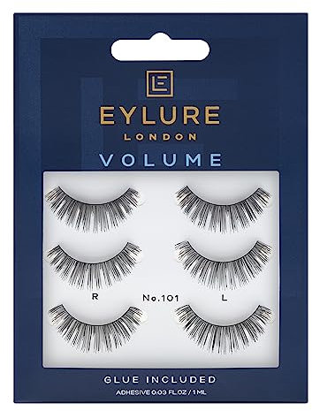 Eylure Strip False Lashes No.101, 3 pairs