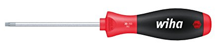 Wiha Schraubendreher SoftFinish® TORX® mit Rundklinge (01289) T9 x 60 mm ergonomischer Griff für kraftvolles Drehen, Allrounder für Industrie und Handwerk