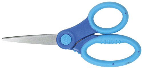 Westcott E-26006 00 Ciseaux d'école Microban, 13 cm, bout pointu, anneaux Softgrip – coloris aléatoire