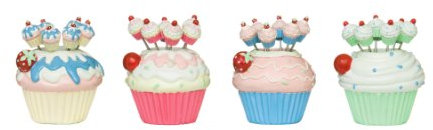 Premier Housewares Cupcake Mini Cake Fork Assorted - Set of 4