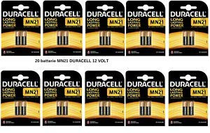 Duracell Lot de 20 piles alcalines MN21 12 V 23 A