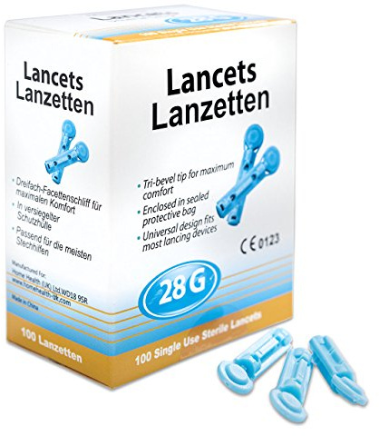 300 Blutlanzetten Gr. 28G kompatibel u.a. zu Stechhilfe von Medisana, Accu Chek, SD