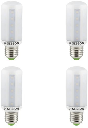 SEBSON LED Lampe E27 warmweiß 8W, ersetzt 60W Glühlampe, 810 Lumen, E27 LED SMD, LED Leuchtmittel 280°, 4er Pack