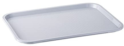 APS Vassoio Fast Food, infrangibile e lavabile in lavastoviglie, Made in Germany, 41 x 30,5 cm, altezza 2 cm, grigio