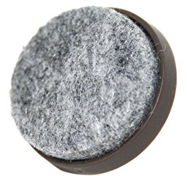GleitGut Filzgleiter mit Nagel 24 Stück Möbelgleiter 28 mm braun für Stühle, Tische und andere Möbel
