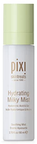 Pixi Beauty Hydrating Milky Mist | Intensiv Feuchtigkeitsspendendes Gesichtsspray mit Hyaluronsäure | Macht die Haut Weich & Geschmeidig | 2,7 fl oz/80 ml
