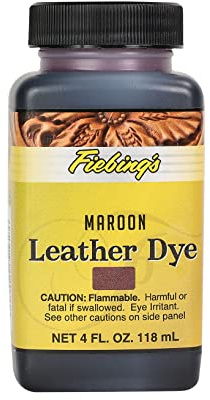 Fiebings Teinture Cuir 118 ml, bordeaux, 4 fluid ounce