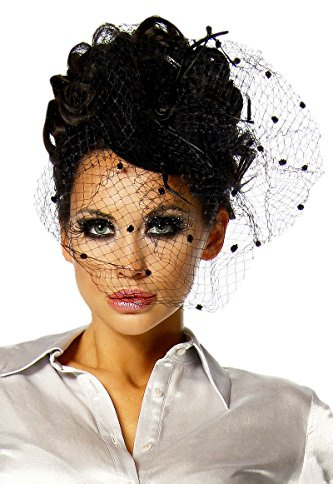 Mini-Hut / Fascinator mit Schleier