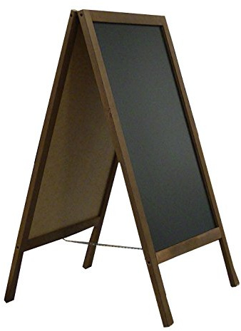 DWA Planche en Bois de Trottoir Ardoise Tableau Valeur - 100 cm x 60 cm Top Nouveau Vendeur! Code FL2!
