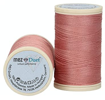 MEZ D4646-4573 Nähgarn, Polyester, 4573 Rosa, 200 m, meter