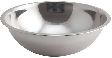 Genware 2075 Stainless Steel Mixing Bowl, 7.5 L Capacity