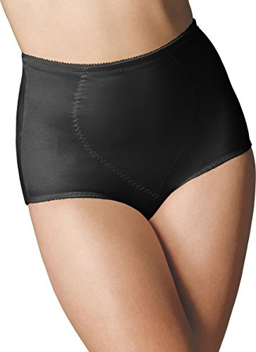 Bali Women's Tummy Panel Firm Control Shapewear Brief DFX710 2-Pack, Black/Black, XL