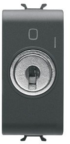 Gewiss - GW12006 - INTERR.1M 2P 10AX CHIAVE NERO