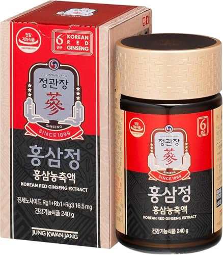 CheongKwanJang Koreanischer 6 Jahre Roter Panax Ginseng Reiner Extrakt 100% 240g (80 Tage) - reduziert Müdigkeit & stärkt das Immunsystem | in Südkorea Angebaut, Produziert, Laborgeprüft