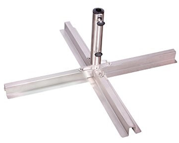 Doppler Plattenständer Edelstahl 25-48 mm - Für Sonnenschirme bis 350 cm - Aus Edelstahl - Für optimale Stabilität