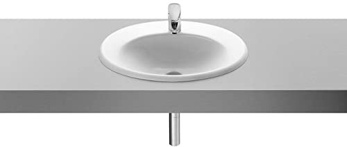 Roca,Java,Lavabo de porcelana de encimera,Blanco,560mm x 475mm x 190mm,A327863000