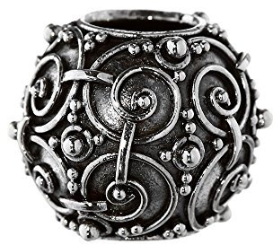 NKlaus Wikingerperle ASKUR handgeschmiedet 925 Sterlingsilber Silber Lockenperle 6419