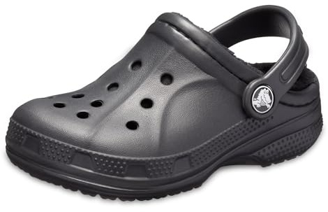 Crocs Unisex Bambino Ralen Lined Clog K Sabot, Black/Black, 22/24 EU