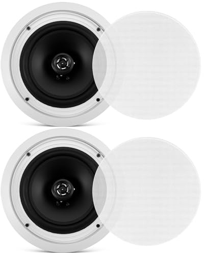 Pyle PyleHome pdic80t 20,3 cm Zwei Wege in Decken-Lautsprecher mit 70 V Transformator