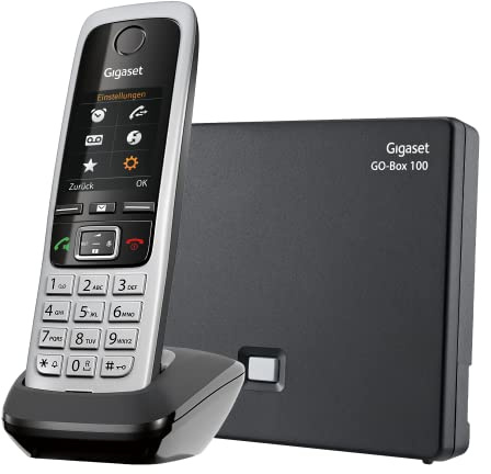 Gigaset C430A GO - Schnurlostelefon mit Anrufbeantworter - Analog und IP-Telefon, Fritzbox kompatibel - Mobilteil mit brilliantem Farbdisplay - DECT-Telefon für Router, schwarz