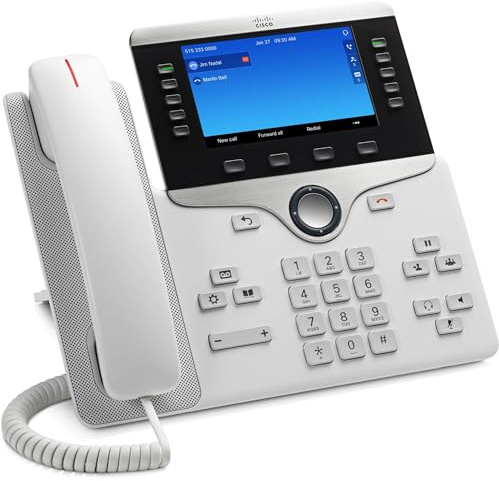Cisco Systems CP-8841-W-K9 IP-Telefon 8841 - VoIP-Telefon - SIP RTCP RTP SRTP SDP - 5 Leitungen - weiß - (Telefone > VOIP-Telefonie)