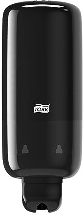 Tork Seifenspender Wandmontage für Flüssigseife, Sprayseife und Händedesinfektionsmittel Schwarz S1/S11, sparsames, hygienisches Seifenspender Wandmontage-System, 560008