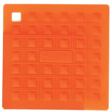 silikomart | Sottopentola Silicone MISS HOT, 175 x 175 mm, Presina da Cucina per Proteggere le Mani o il Tavolo, Colore Arancio, Made in Italy