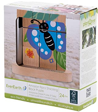 EverEarth - Von der Raupe zum Schmetterling -Stapelpuzzle (EE32674)