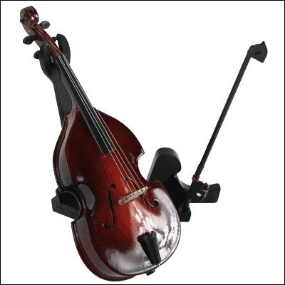 Ortola 1447-099 - Mini contrabajo 14 cm con soporte, color estándar