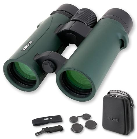 Carson RD Full-Size Fernglas, Doppelstegdesign, 8x42mm, wasserdicht, robust, beschlagfrei (RD-842)