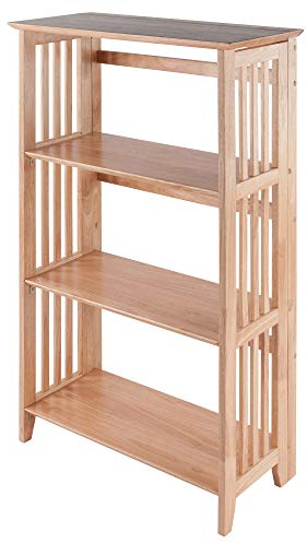 Winsome Mission Beech Wood 4-Tier Shelf, Natural