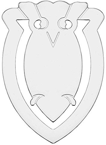 SILBERKANNE Lesezeichen Geldklammer Eule 3,5x5 cm Premium Silber Plated edel versilbert in Top verarbeitung. Fertig zum verschenken mit schicker Geschenkverpackung