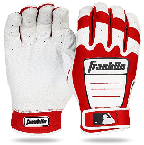 Franklin Sports MLB CFX PRO Batting-Handschuhe, Unisex – Erwachsene, rot/Perle